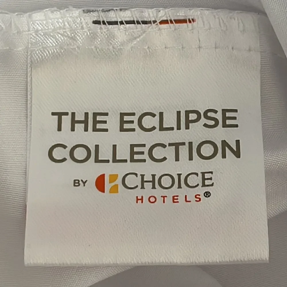 The Eclipse Collect Bright White Pillowcases with Custom Embroidery- Standard